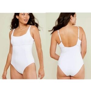 Andie▪️STall Havana Ribbed White One Piece Swimsuit